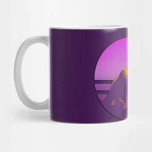 Mountain hiking excursion pink climber Mug